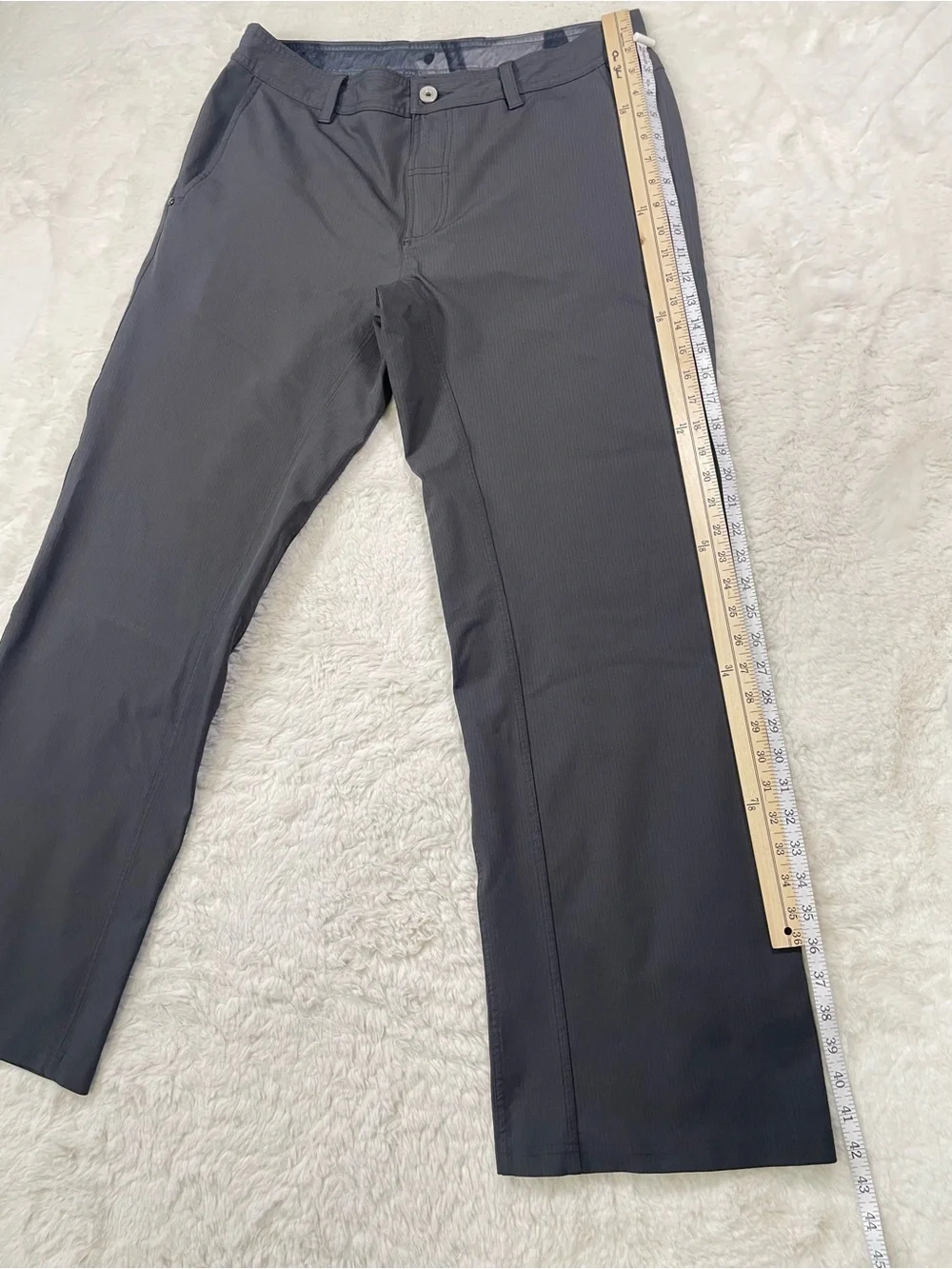 lululemon athletica Men's Charcoal Performance Chinos, Size 36